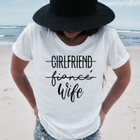 Girlfriend Fiance Wife T-Shirt Future Mrs Tumblr Tee Engagement Gift Fiance Shirt Bachelorette Party Tops Trendy Casual Tshirts