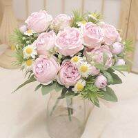 【hot】✠  30cm Flowers Silk Artificial Bouquet Fake Wedding Decoration Indoor