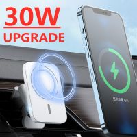 30W Magnetic Car Wireless Charger Air Vent Holder for macsafe iPhone 12 13 Pro Max Mini  Fast Car Charging Station Phone Stand Car Chargers