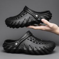 【CW】 Slippers Outdoor Sandals Wading Soft Beach Antiskid Men  39;s Platform