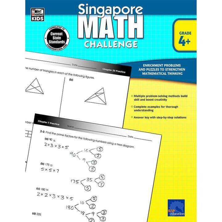 English original Singapore mathematics challenge, grades 4-6, Singapore ...