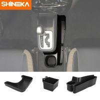 SHINEKA ABS ถาดจัดระเบียบกล่องเก็บของหัวเกียร์รถยนต์สีดำสำหรับ Suzuki Jimny 2007-2017อุปกรณ์เก็บของแถวหลัง