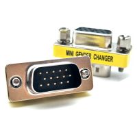 MINI Gender Changer adapter Com D-Sub to Male Female VGA plug connector 15pin