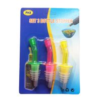 จุกรินเหล้า แพ๊ค 3 ชิ้น x Bottel Stopper Bottle Pourers  จุกรินไวน์ อุปกรณ์รินเครื่องดื่ม จุกขวดไวน์ จุกขวดช่วยเทเครื่องดื่ม เครื่องปรุง