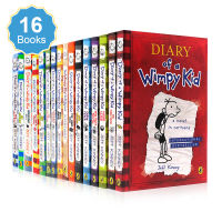 พร้อมส่ง หนังสือการ์ตูน หนังสือเด็กภาษาอังกฤษ Comic Books Diary of A Wimpy Kid Set 16 Books หนังสือ Story Series English Childrens Book Novels Story Book for 8-12 Years Old หนังสือนิทานภาษาอังกฤษสำหรับเด็ก