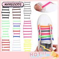 MAXG 16pcs 16 ชิ้น รองเท้าบูท ยืด Tieless ผู้ชาย ผู้หญิง ไม่มีเน็คไท เชือกผูกรองเท้า ยางยืด ซิลิโคน