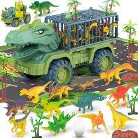 Childrens Dinosaur Toy Car Large Engineering Vehicle Model Educational Toy Transport Vehicle Toy Boy Girl with Dinosaur Gift