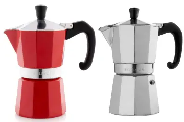 Bellemain Stovetop Espresso Maker Moka Pot (White, 6 Cup) - Bellemain