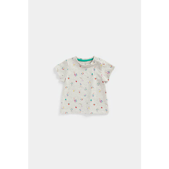 เสื้อยืดเด็กผู้หญิง-mothercare-secret-garden-t-shirts-3-pack-cd008