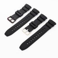 Durable Anti fall Strap For Casio MCW 100H 110H W S220 HDD S100 Fashion Silicone Replacement Black Sports Wrist Strap WatchBands