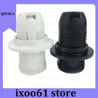 ixoo61 store 1pcs E14 Light Bulb Lamp Holder Base Socket Lampshade Collar Splitter Screw Converter Black White for Home LED Lighting