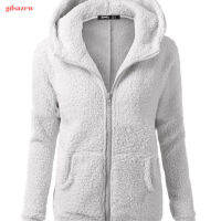 GDS Women  S Fleece Hoodie เปิดด้านหน้าซิปเสื้อแขนยาวสำหรับฤดูใบไม้ร่วงฤดูหนาว Outwear Jacket Warming Tops สำหรับ Outdoor Fleece Cardigans สำหรับผู้หญิง【Fast Delivery】