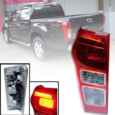 เสื้อไฟท้าย(พร้อมชุดหลอด LED) ลายเกือกม้า สำหรับรถ ISUZU DMAX 4WD 2WD ปี 2012-2017 1 ดวง (ข้างซ้าย)