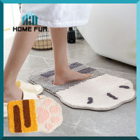 Home Fur พรมเช็ดเท้า พรมปูพื้น พรมตกแต่งบ้าน ห้องนั่งเล่น ห้องครัว พรม ห้องน้ำ ลายแมว กันลื่น อุปกรณ์ตกแต่งบ้าน ทาสแมว