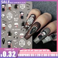 【YF】℡™☞  5D Stickers Cartoon Decals Undertaker Spooky Sliders Manicure GL5D-K244