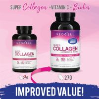 Neocell Super Collagen+C &amp; Biotin 270 tablets Vitamin USA คอลลาเจน 270 เม็ด (ขนาดใหม่ Exp.4/2025)