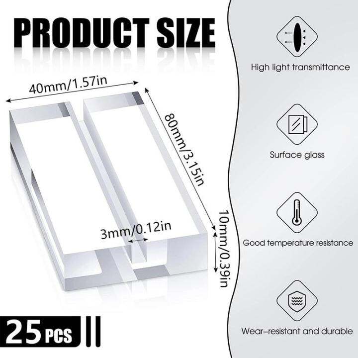 25ชิ้นขาตั้งอะคริลิคใสที่เสียบบัตรการ์ดจอแสดงผลขาตั้งที่วางป้ายอะคริลิคจำนวนโต๊ะยืนอะคริลิคตารางโปร่งใสขาตั้งป้ายอะคริลิก