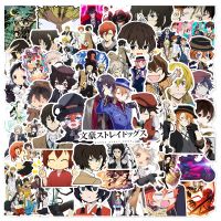 hotx【DT】 10/30/50pcs Cartoon Anime Bungou Stray Dogs Stickers Decals Kid Motorcycle Skateboard Luggage Laptop Sticker