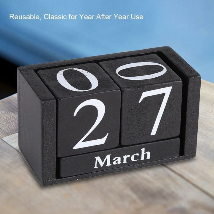vintage-wood-perpetual-calendar-shabby-chic-blocks-desktop-calendar-rustic-wooden-squares-calendar-home-office