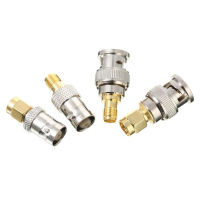 Sun 4pcs BNC TO SMA ตัวเชื่อมต่อ TYPE MALE FEMALE RF CONNECTOR ADAPTER Test Converter