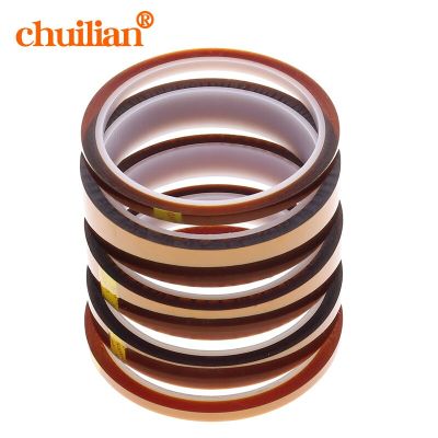 1 Roll Width 3mm 5mm 8mm 10mm 12mm X 33m High temperature tape BGA Heat Resistant Polyimide Adhesives Tape