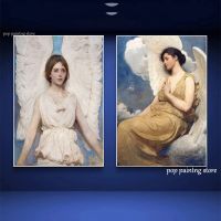 น่ารัก Angel โปสเตอร์ Abbott Handerson Art ภาพวาดผ้าใบพิมพ์สำหรับ Nordic ห้องนั่งเล่น Church Corridor Wall Home Decor