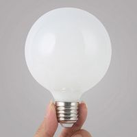 Edison LED Light Bulb G80 G95 G125 Milky Glass Bulb E27 6W AC 220V Globe Ball Bulb Cold/Warm White Lampada LED Lamp