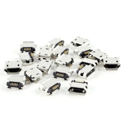 GVDFHJ SMD คุณภาพสูง SMT 5-Pin ตำแหน่ง B ปลั๊กตัวเมียประเภทไมโคร USB ปลั๊กตัวแปลงขั้วต่อหลอดไฟ LED