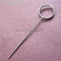 ♨☌✺ Stainless Steel Ticket Pins curly ring deli pin clip in metal wire card label paper arts tag holder display memo price needle