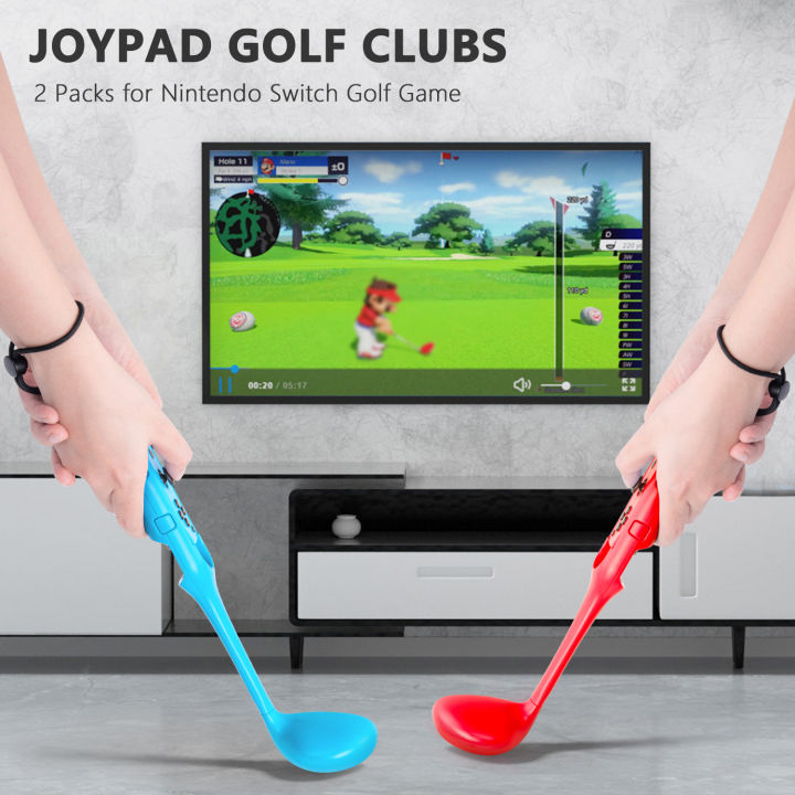 Golf Clubs 2 Pack Compatible with Nintendo Switch Joy-con, Switch