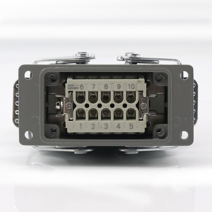 rectangular-heavy-duty-connector-hdc-he-010-air-plug-10-core-top-line-and-side-line-waterproof-socket