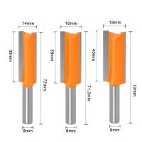 【DT】hot！ 8mm Shank The diameter of 14 16 Flute Straight Bit Milling Cutter for Wood Tungsten Carbide Router Woodwork