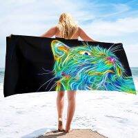 hot【DT】 Microfiber Beach TowelOversized Soft Absorbent Dry Thin TowelPool