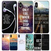 Sentence Quotes For iPhone 11 13 14 Pro Max 12 Mini Phone Case X XS XR 6 6S 8 7 Plus SE Apple 5 5S Fundas Cover Coque Capa