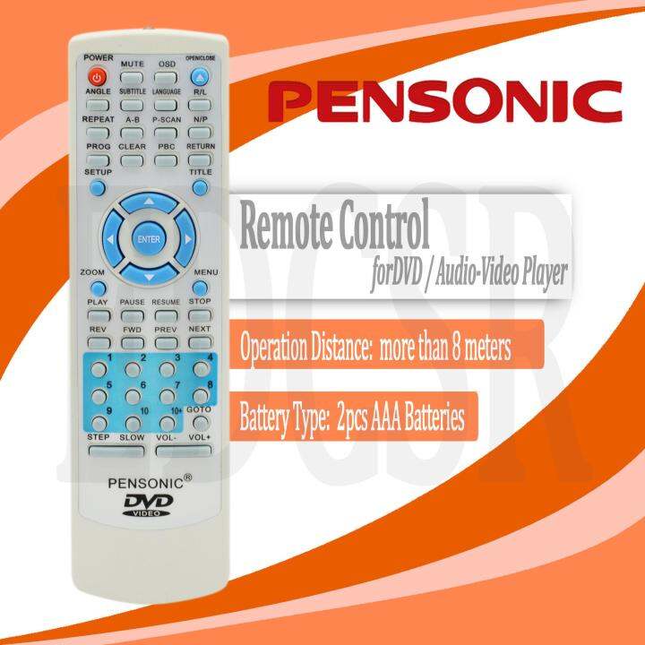 Pensonic Remote Control for DVD/ AudioVideo Player White Lazada PH