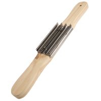 Buff Rake Wood Handle 15 Inch Buffing Rake for Cleaning Buffing Wheel or Airway Buffing Wheel