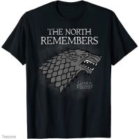 HOT ITEM!!Family Tee Couple Tee Game Of Thrones Stark The North Remembers T-Shirt T-Shirt For Adult