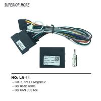 16pin รถวิทยุสาย CAN BUS สำหรับ RENAULT Megane2สายไฟ DVD GPS Android Headunit เครื่องเล่นมัลติมีเดีย Connector