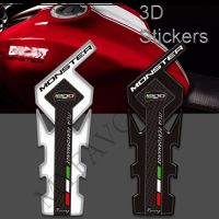 For Ducati Monster 1200 S R 1200S Tank Pad Grips Motorcycle 3D Stickers Decals Gas Fuel Oil Kit Knee Protection TankPad