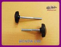 HONDA C50​ C65​ C70​ C90​ C100​ CM90​ CM91​ SIDE COVER NUT LH&amp;RH (2 PCS.) #น็อตฝากระเป๋าข้าง สีดำ ซ้าย-ขวา 2 ตัว