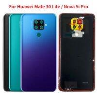 กระจกหลังของแท้สำหรับ Huawei Mate 30 Lite เคสด้านหลังประตูฝาครอบแบตเตอรี่ Huawei Nova ซ่อมแซมชิ้นส่วนสำหรับเคสฝาหลังโทรศัพท์5i