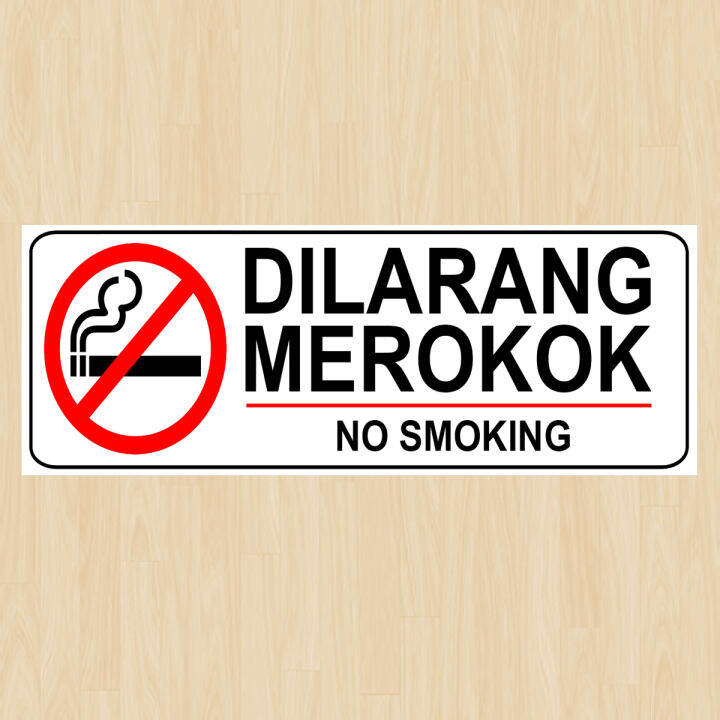 Sticker Sign Dilarang Merokok X Cm Lazada Indonesia