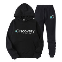 New Discovery Sweatshirt Mens Suit Pullover Sportswear Mens Geographic Hoodie Street Men Casual Jogging Set Clothes