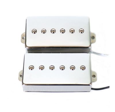 Donlis Humbucker สไตล์ P90ขนาด Alnico 5/2ปิคอัพกีตาร์แอลพีแม่เหล็กพร้อมฝาครอบเงินนิกเกิลและฐาน