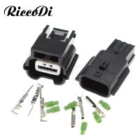 1/5/10/20 Sets 3 Pin Waterproof Male Female Shock Plug Electrical Wire Connector 7283-8852-30 7282-8852-30 For Car Socket