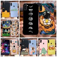 เคส A11สำหรับ Samsung Galaxy เคสลายดวงจันทร์อวกาศน่ารักเคส TPU ซิลิโคนนิ่มสำหรับ Samsung A11 M 11 Galaxy M11