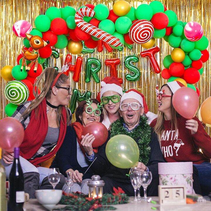 153pcs-christmas-party-set-balloon-rain-curtain-combination-christmas-scene-arrangement-party-background-balloons