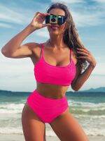 New Sexy High Waist Bikinis Swimwear Women 2023 Swimsuit Woman Bikini Set 2 Piece Beach Wear Bathing Suit maillot de bain femme