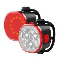 Front Rear Lights Combo Kits Mountain Bike Cycling Safety Combo Kits IPX6 Warning Front Rear Lights Combo Kits