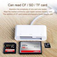 เครื่องอ่านบัตร CF ไมโครการ์ด SD เครื่องอ่านบัตรกล้อง TF SLR Canon USB3.0อะแดปเตอร์สำหรับ14 Pro 13 12 Ipad ไม่จำเป็นต้องใช้แอป